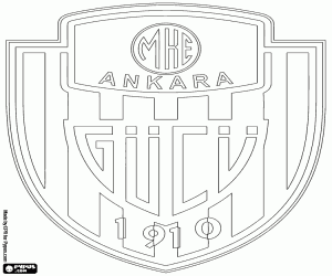 Logo of MKE Ankaragücü coloring page