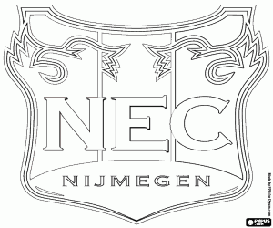 Logo of NEC Nijmegen coloring page
