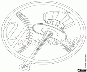 Logo of New York Yankees coloring page