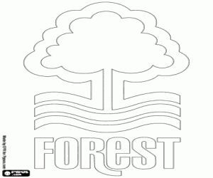 Logo of Nottingham Forest coloring page