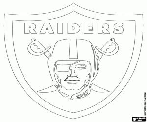 Logo of Oakland Raiders coloring page