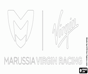 Logo of Marussia Virgin Racing coloring page