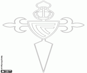 Logo of the Real Club Celta de Vigo coloring page