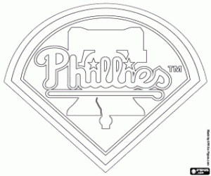 Logo of Philadelphia Phillies coloring page