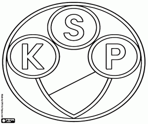 Logo of Polonia Warszaw coloring page