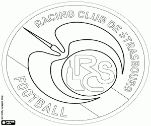 Logo of RC Strasbourg coloring page