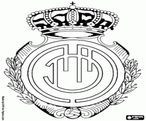 Logo of RCD Mallorca coloring page