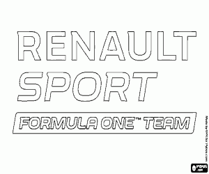 Logo of Renault Sport F1 Team coloring page