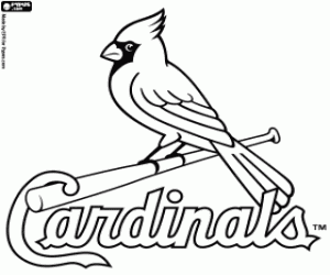 Logo of Saint Louis Cardinals coloring page