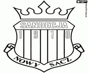 Logo of Sandecja Nowy Sącz coloring page