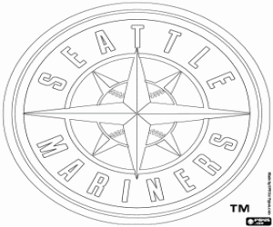 Logo of Seattle Mariners coloring page