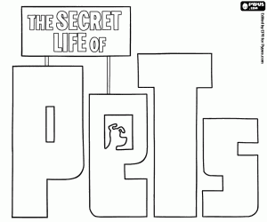 Logo of The Secret Life of Pets coloring page