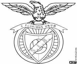 Logo of SL Benfica coloring page
