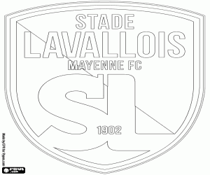 Logo of Stade Lavallois coloring page