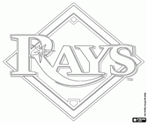 Logo of Tampa Bay Rays coloring page