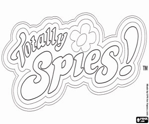 Logo of Totally Spies coloring page