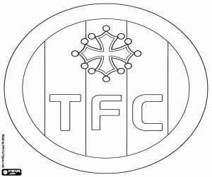 Logo of Toulouse FC coloring page