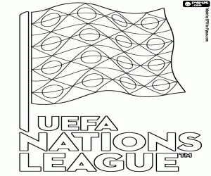 Logo of UEFA Nations League coloring page