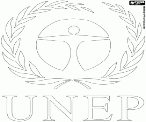 Logo of UNEP coloring page