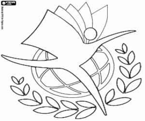Logo of UNITAR coloring page