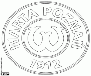 Logo of Warta Poznań coloring page