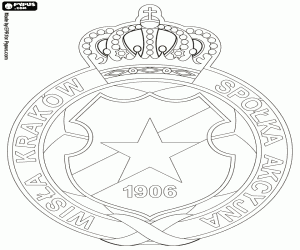 Logo of Wisla of Krakow coloring page