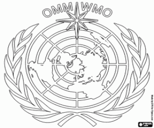 Logo of WMO coloring page
