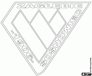 Logo of Zagłębie Sosnowiec coloring page