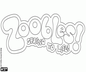 Logo of Zoobles, Spring to life coloring page