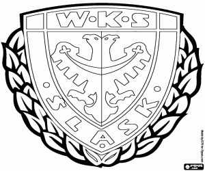 Logo of Śląsk Wrocław coloring page