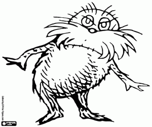The Lorax, Dr. Seuss character coloring page