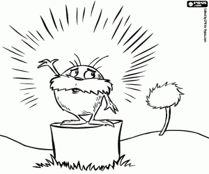 The Lorax, original character coloring page