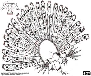 Lord Shen, Kung Fu Panda 2 coloring page