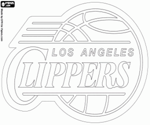Los Angeles Clippers logo coloring page