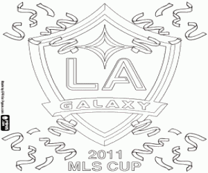 Los Angeles Galaxy, champion 2011 coloring page