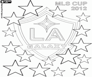 Los Angeles Galaxy, champion 2012 coloring page