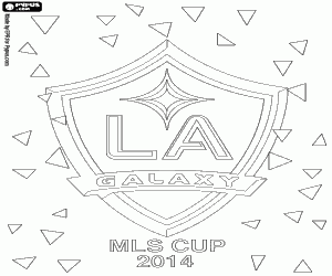 Los Angeles Galaxy,champion 2014 MLS coloring page