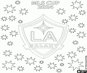 Los Angeles Galaxy, MLS Cup 2024 coloring page