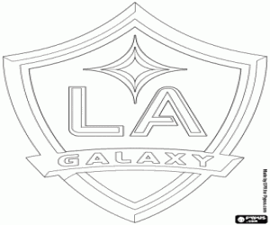 Los Ángeles Galaxy emblem coloring page