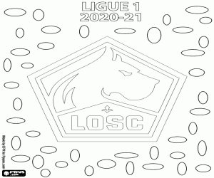 LOSC Lille, 2020-2021 champion coloring page