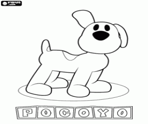 Loula, Pocoyo's dog coloring page