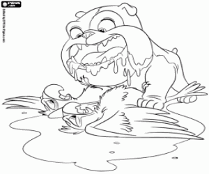 Luiz, Blu and Jewel coloring page