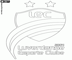Luverdense EC logo coloring page