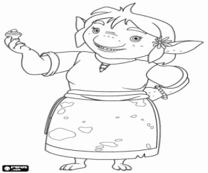 Ma Troll, Mike the Knight character coloring page