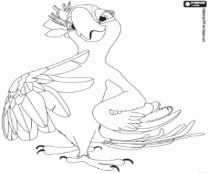 The macaws mother, Pearl coloring page