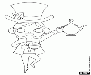 The Mad Hatter coloring page