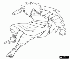 Madara Uchiha, Naruto character coloring page