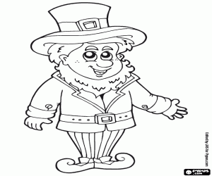 A magic elf coloring page