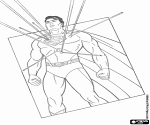 Man of Steel. Superman coloring page