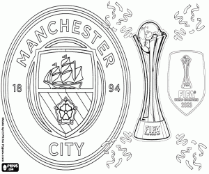 ManCity,2023 Club World Cup Champion coloring page